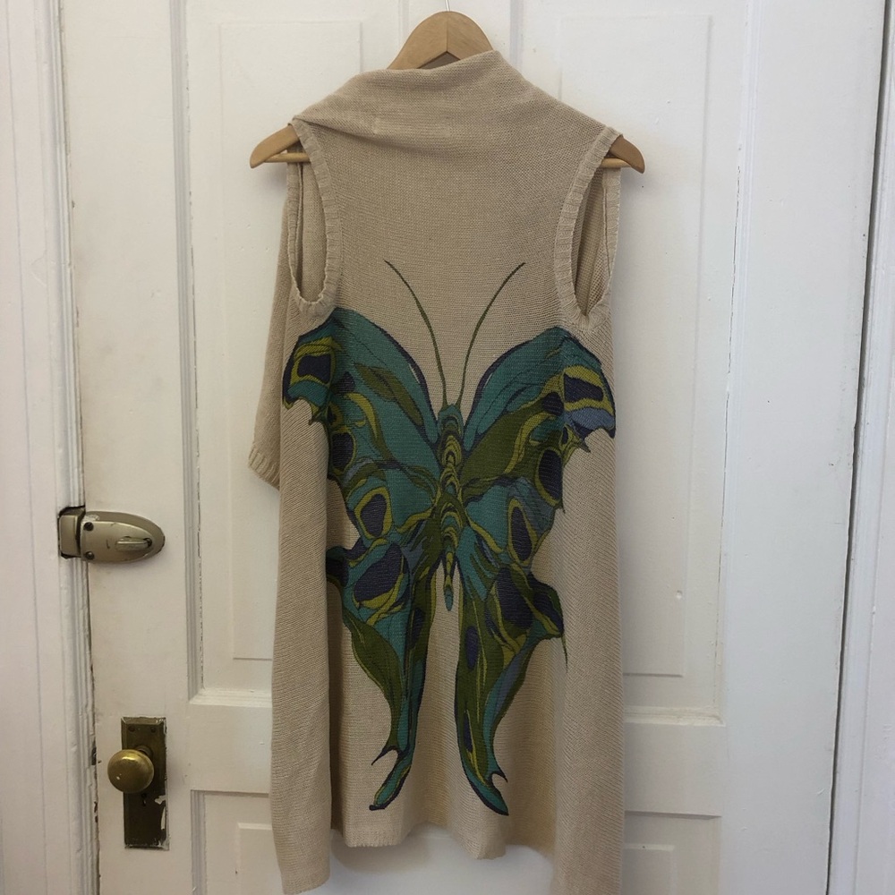 Sparrow for Anthropologie sleeveless butterfly vest. Size S EUC